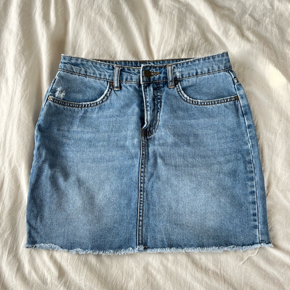 Denim Blue Billabong fitted Skirt